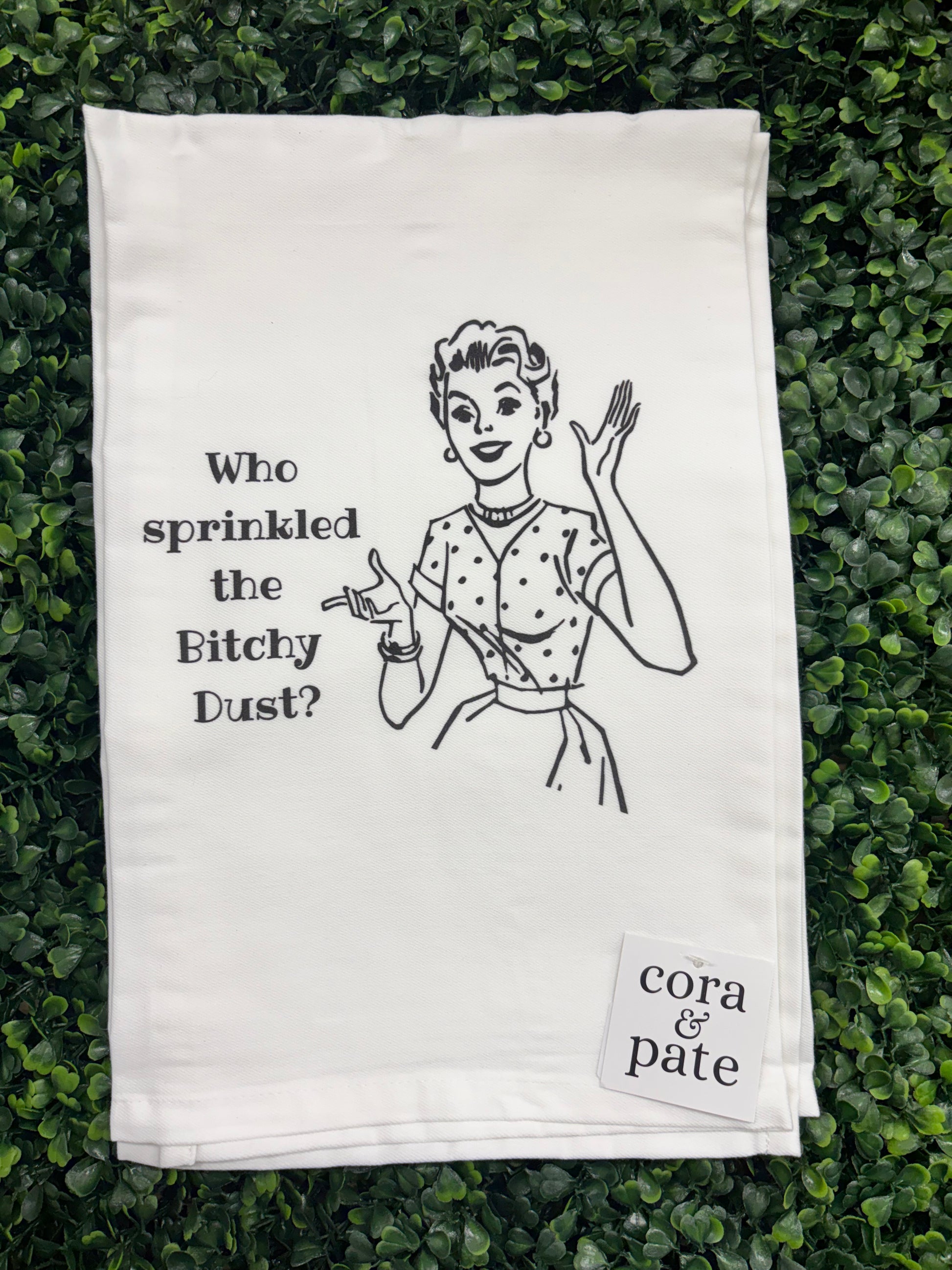 Who Sprinkled The Dust Tea Towel