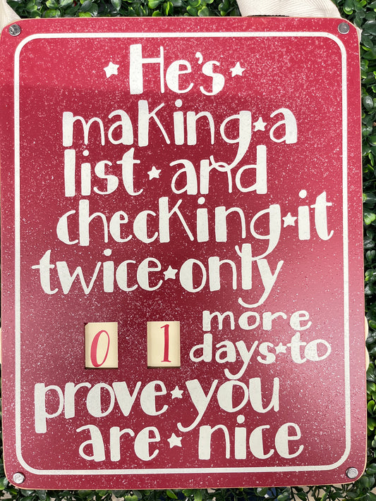 Christmas Countdown Plague