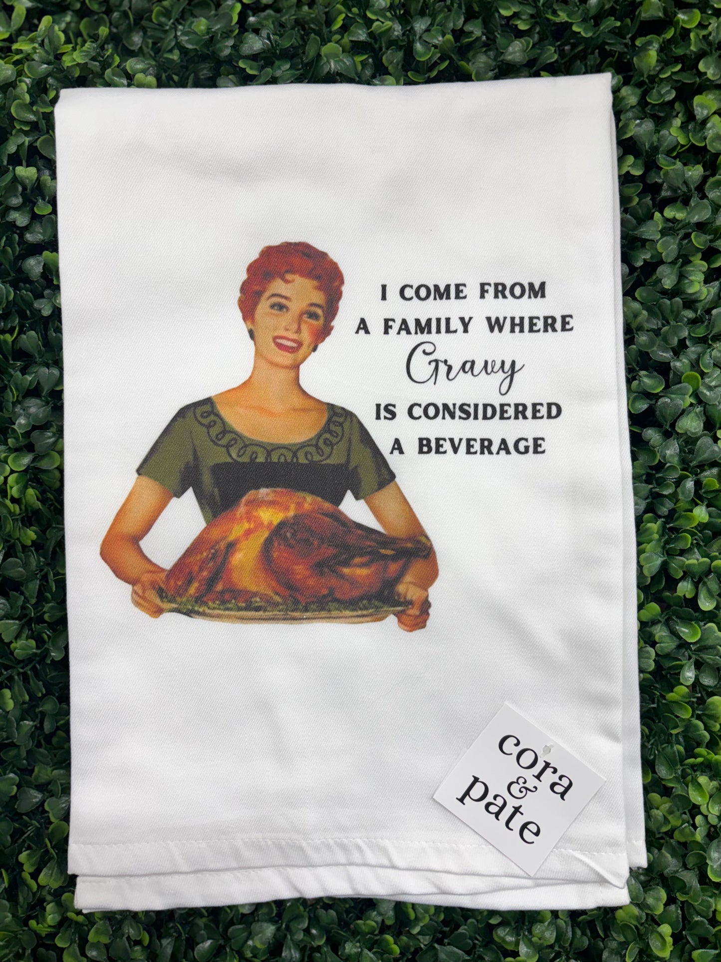 Crazy Is A Beverage Tea Towel