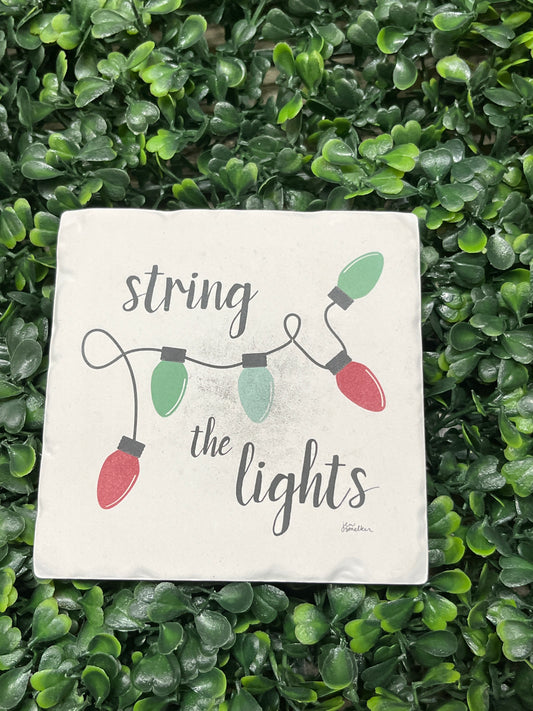 String The Lights Stone Coaster