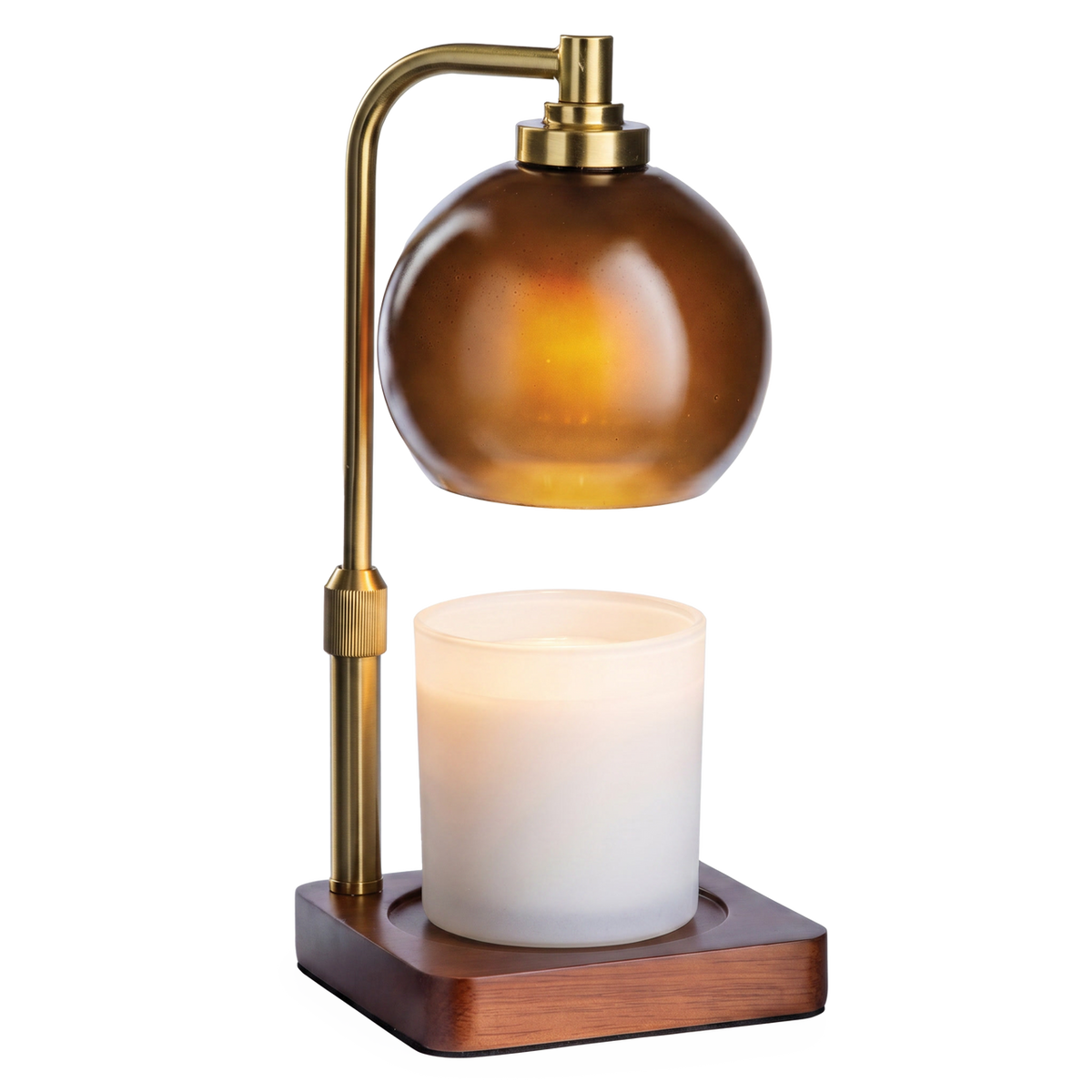 Candle Warmers Amber Sphere Candle Warmer Lamp