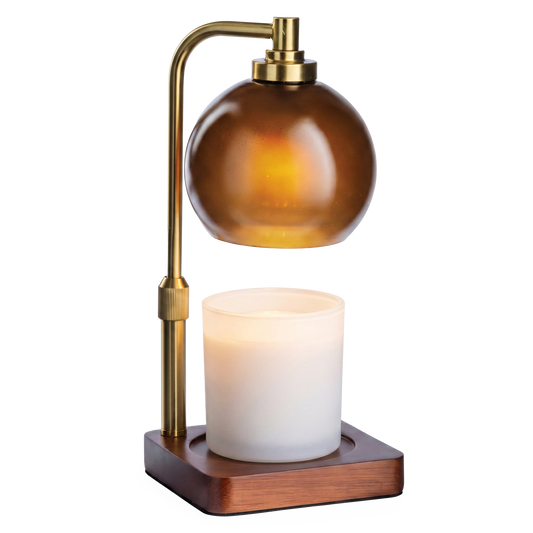 Candle Warmers Amber Sphere Candle Warmer Lamp