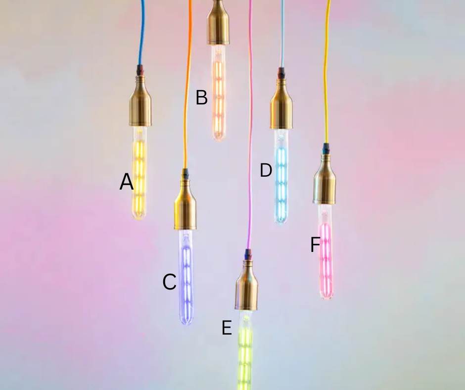 Glitterville Color Filament Tube Bulb