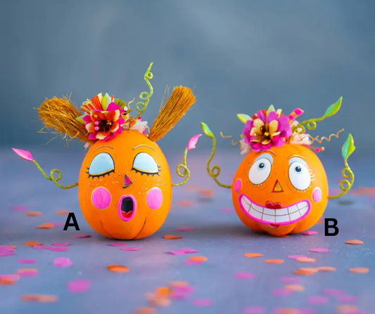 Glitterville Bumpkin Betty & Gossip Gourdy Tabletop Decor