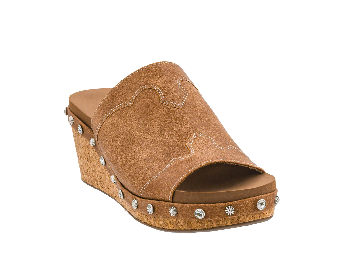 Corky's Actin Up Wedge- Cognac