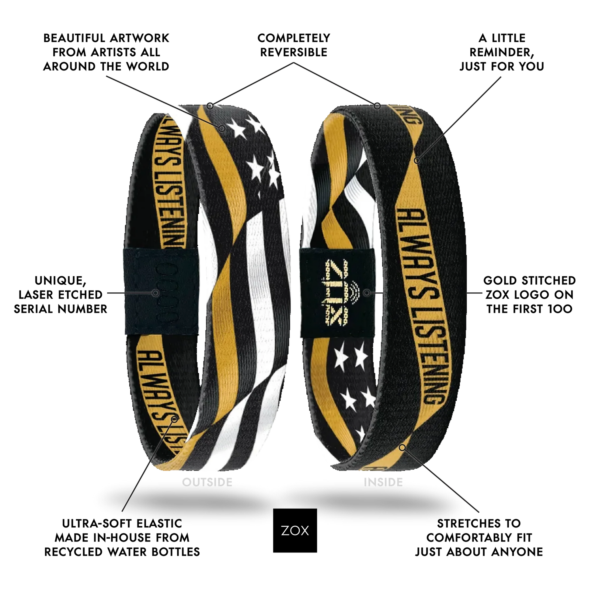 ZOX Always Listening Hero Interactive Bracelet