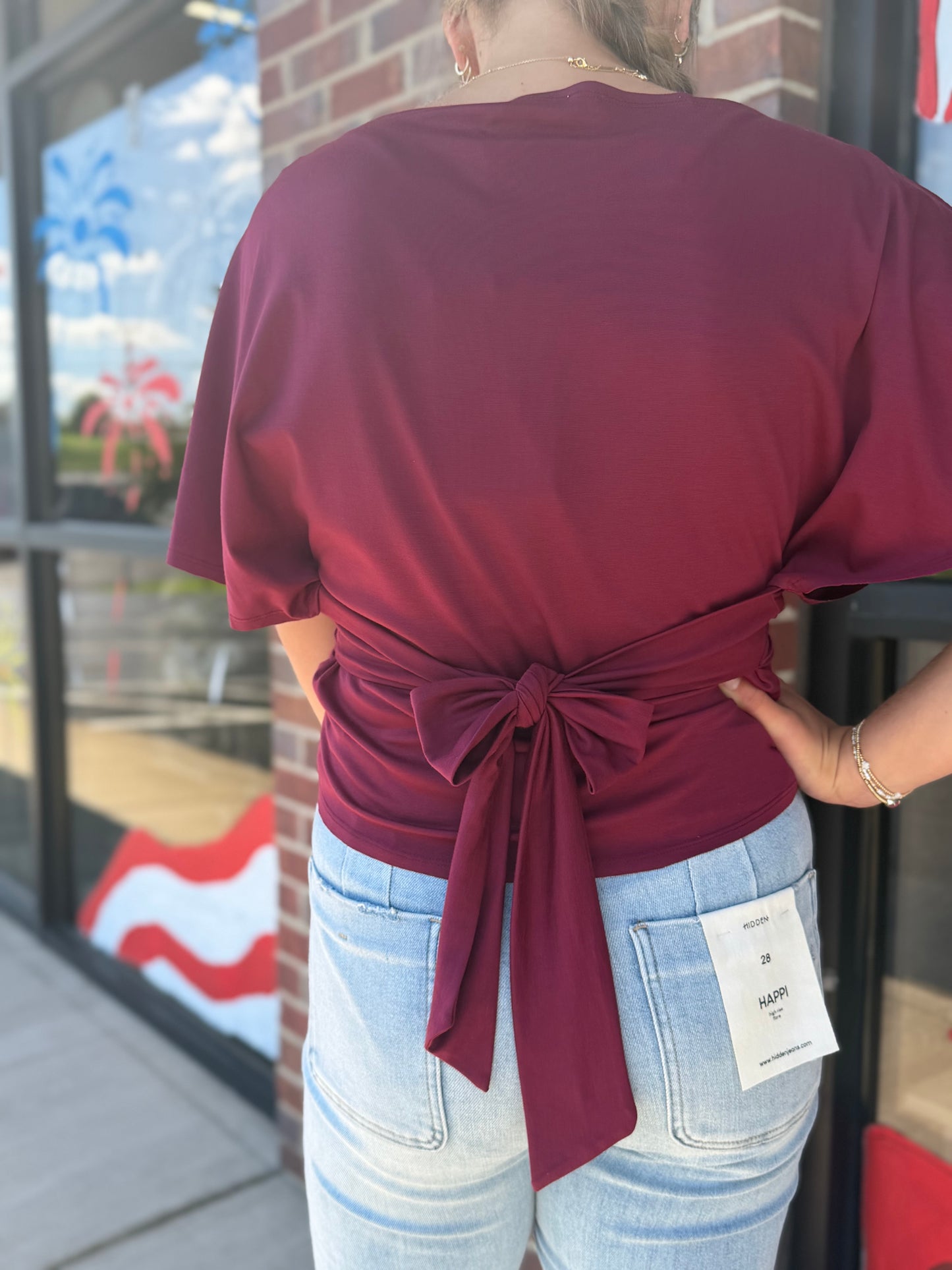 Mod Ref The Shianne Top- Wine