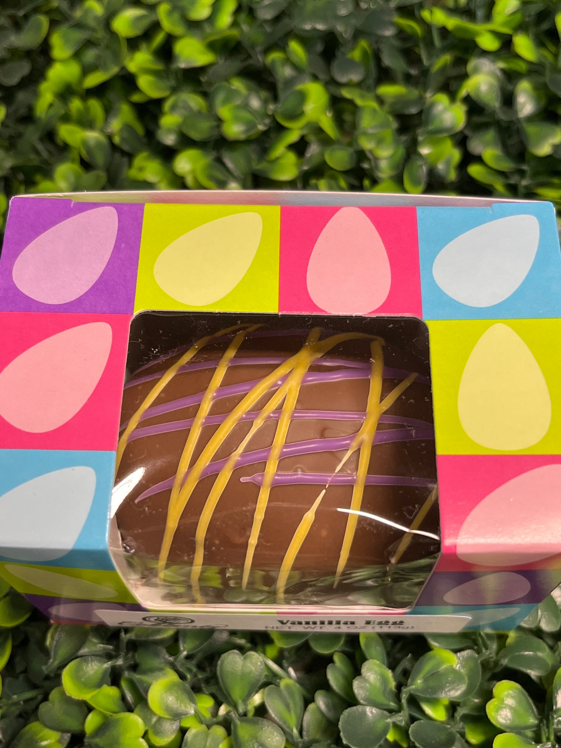 Large Chocolate Covered Vanilla Easter Egg