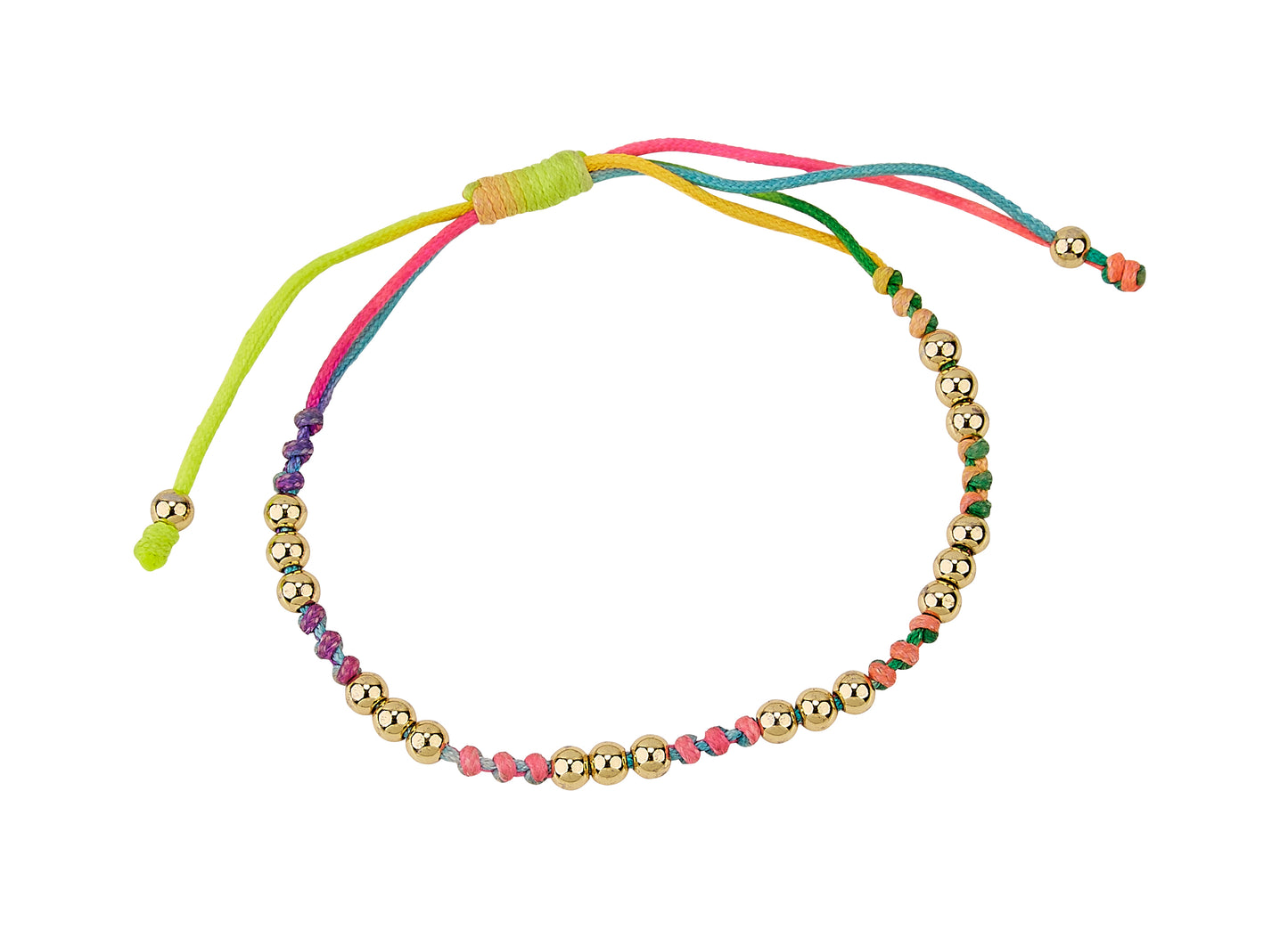 Handknotted Water Resistant Pull Tie Bracelet