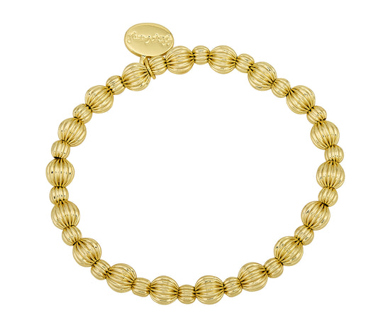 Mixed Size Gold Ball Bracelet