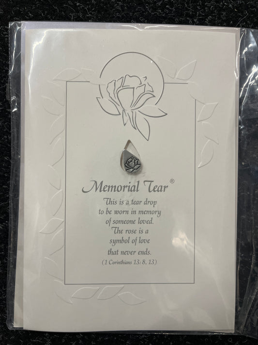 Memorial Tear Pin & Card