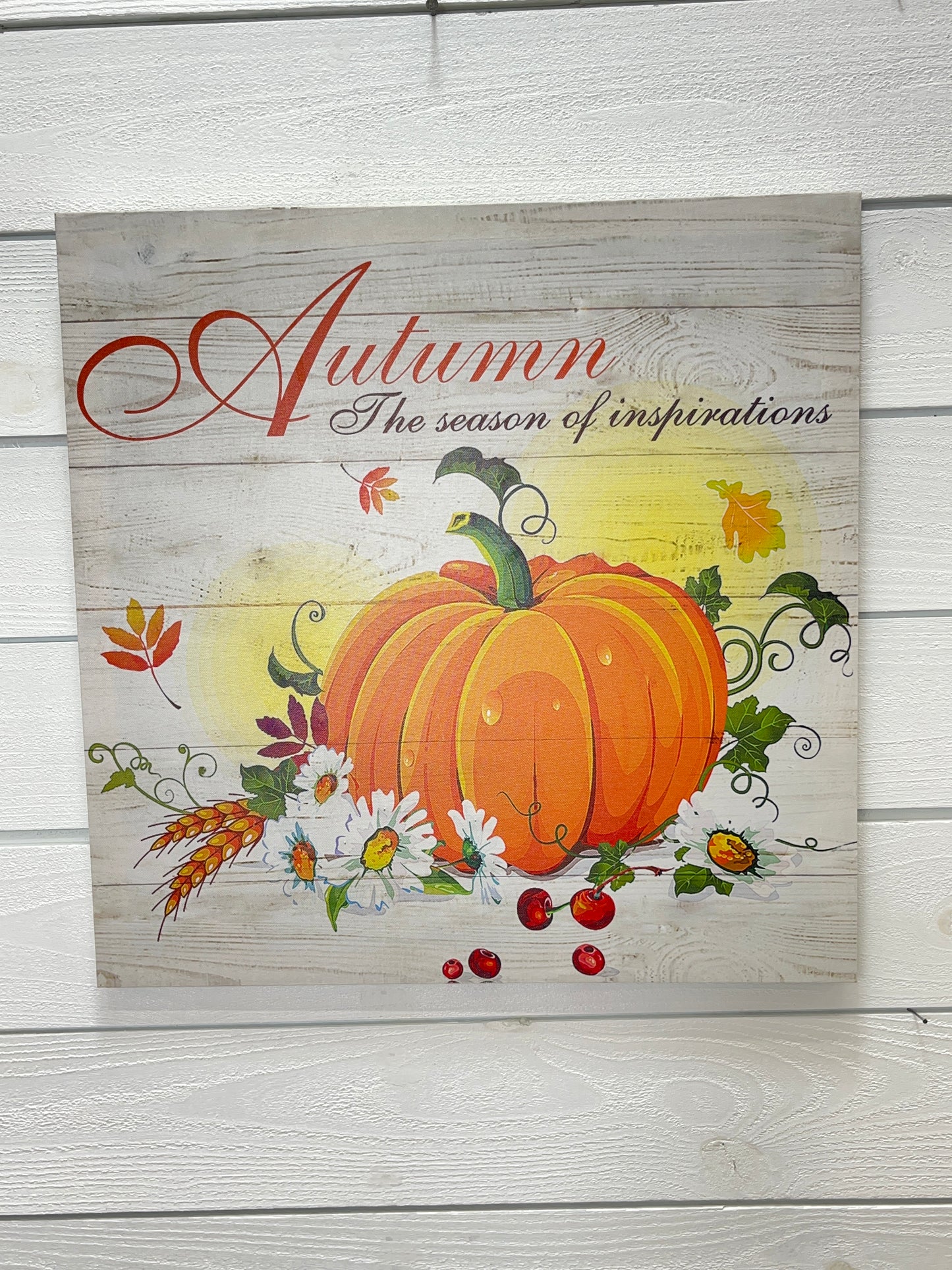Canvas Light Up Autumn Season Inspiration Sign