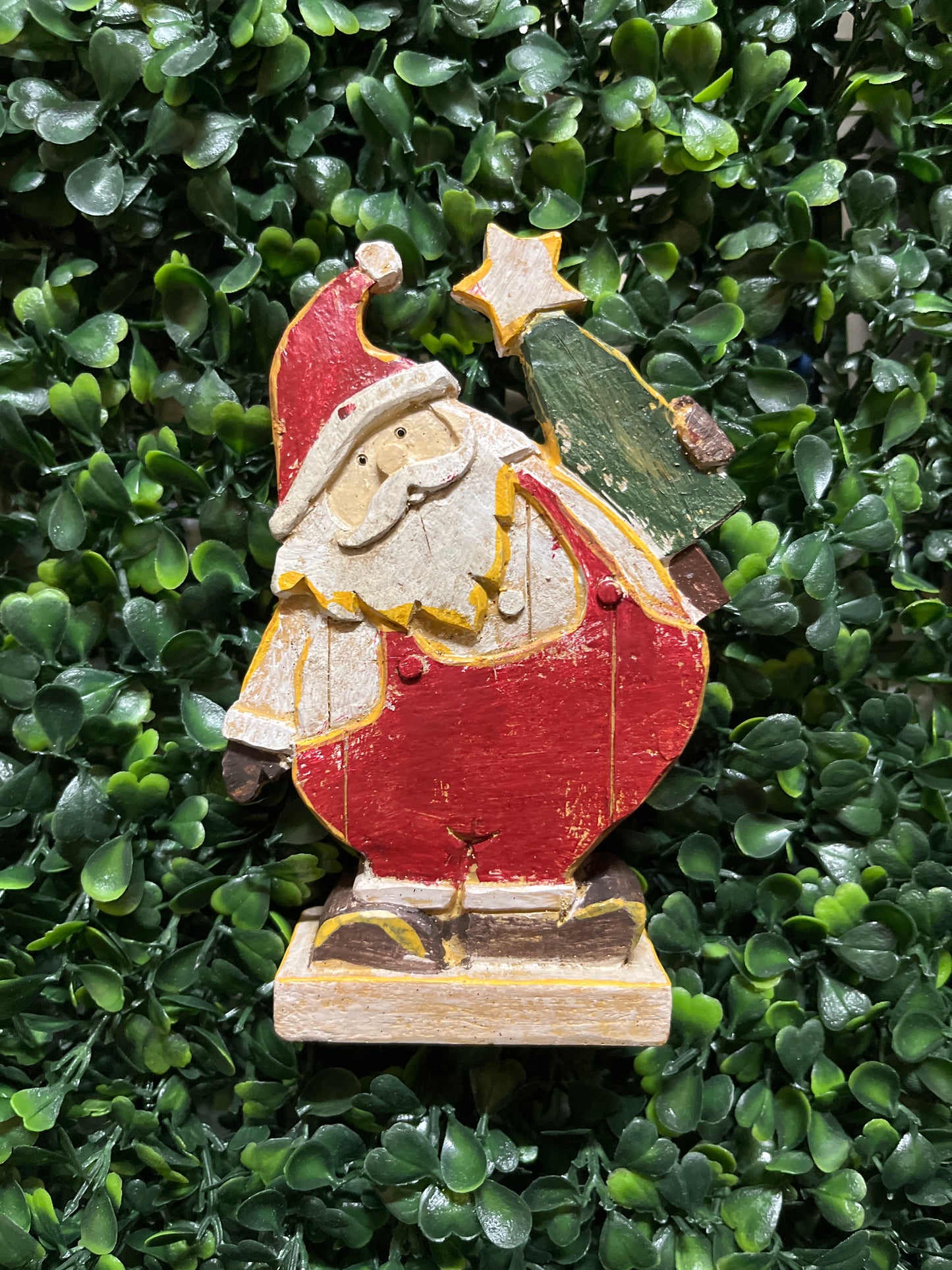 Small Resin Santa Figure
