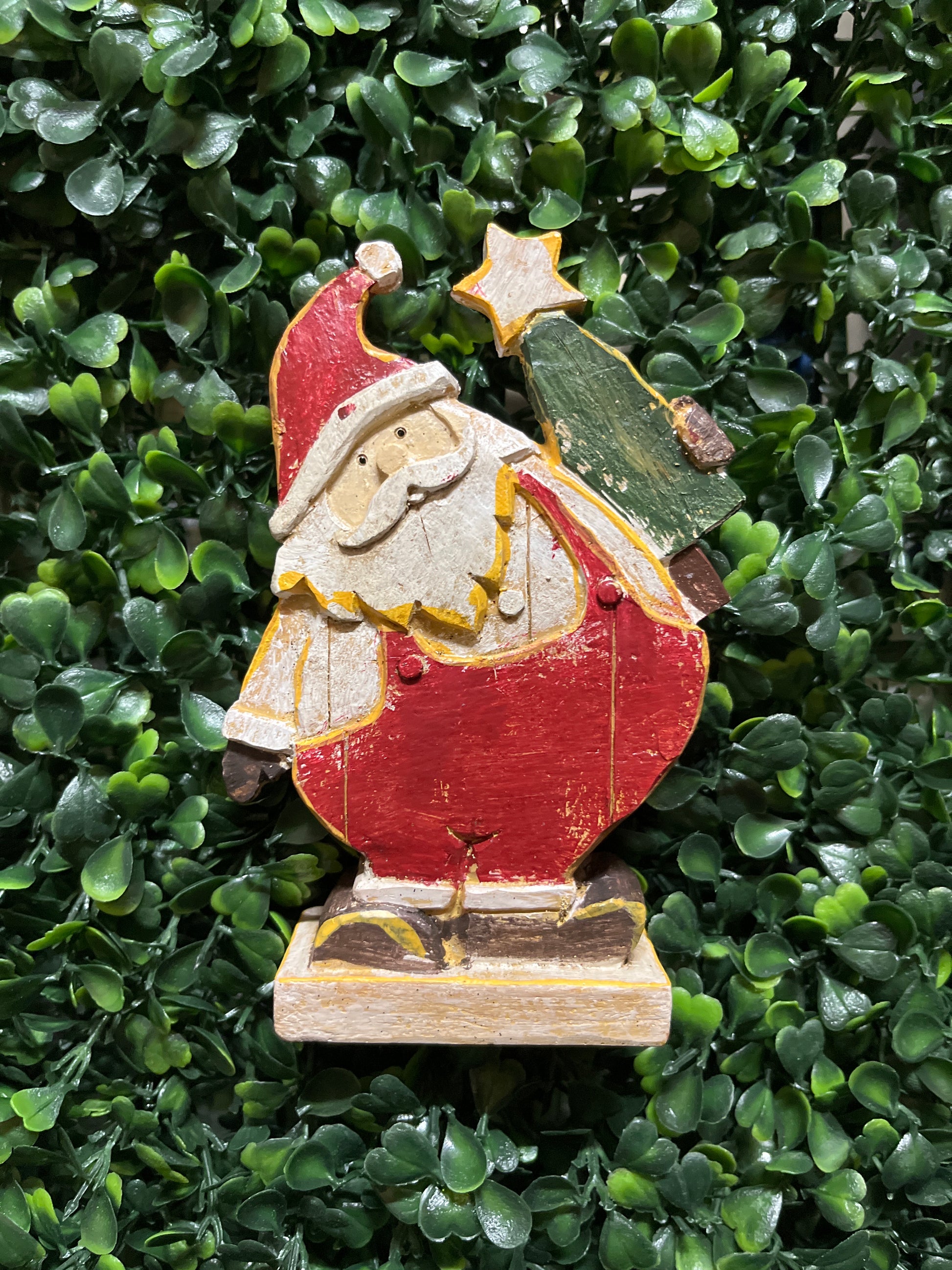 Small Resin Santa Figure