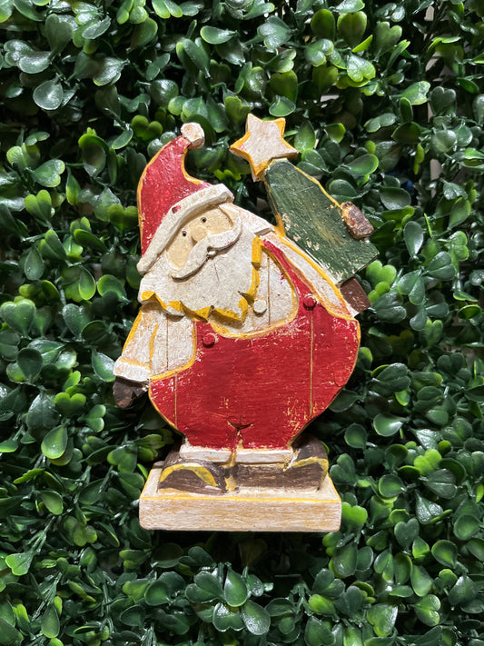Small Resin Santa Figure