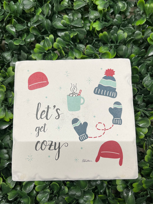 Get Cozy Stone Coaster