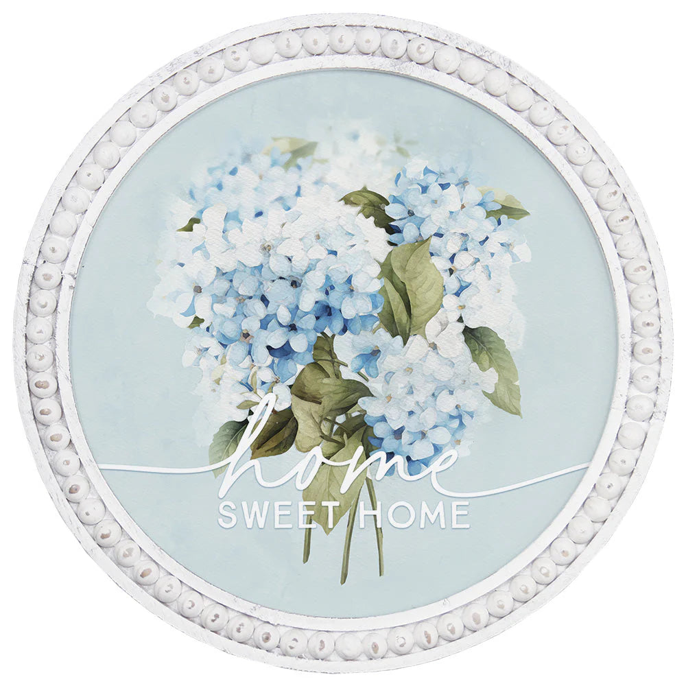 Home Sweet Hydrangea Round Picture