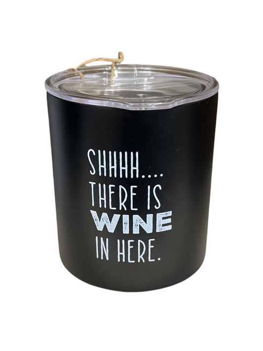 There Is Wine In Here Black Travel Cup