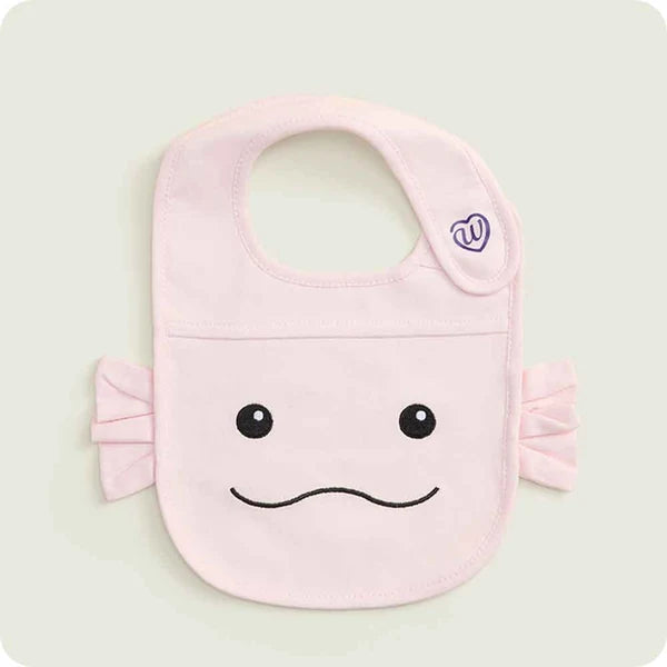 Warmies Pink Axolotl Bib Set