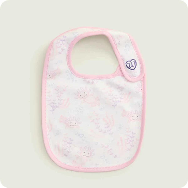 Warmies Pink Axolotl Bib Set