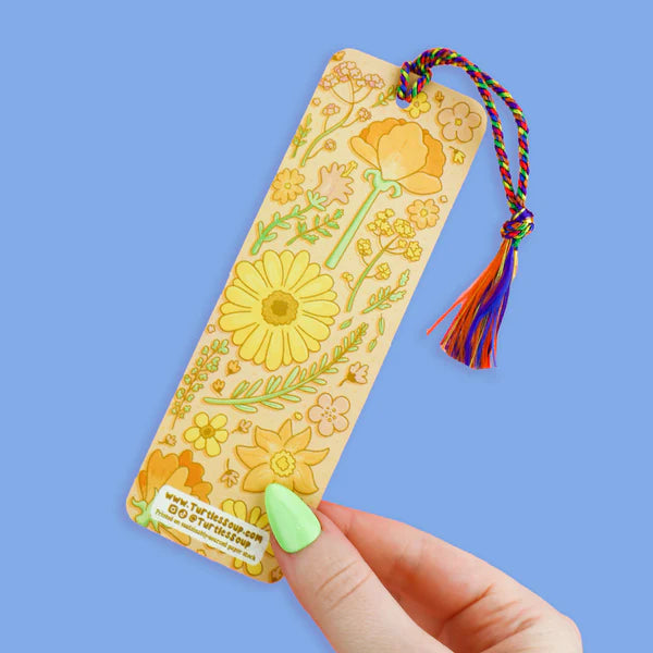Vintage Pressed Flowers Bookmark