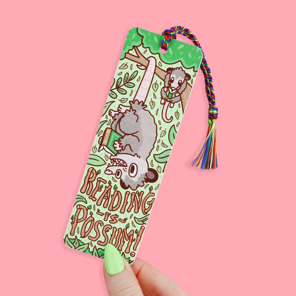 Reading is Opossum Bookmark