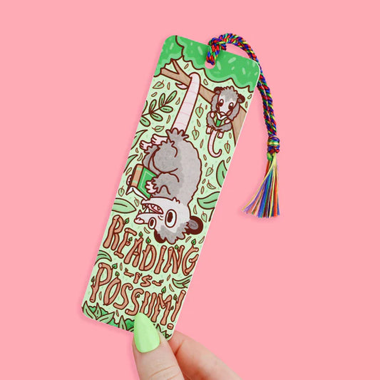 Reading is Opossum Bookmark