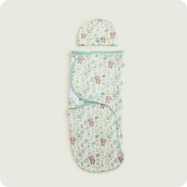 Warmies Sloth Swaddle & Beanie Gift Set