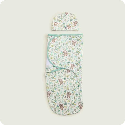 Warmies Sloth Swaddle & Beanie Gift Set