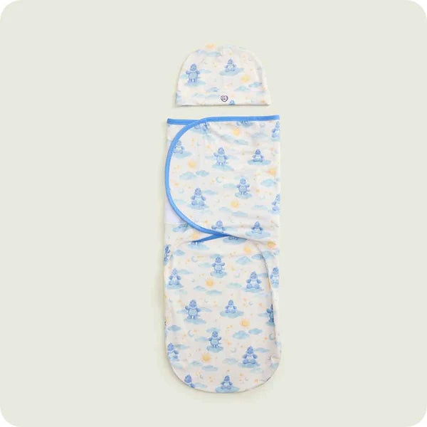 Warmies Trex Swaddle & Beanie Gift Set
