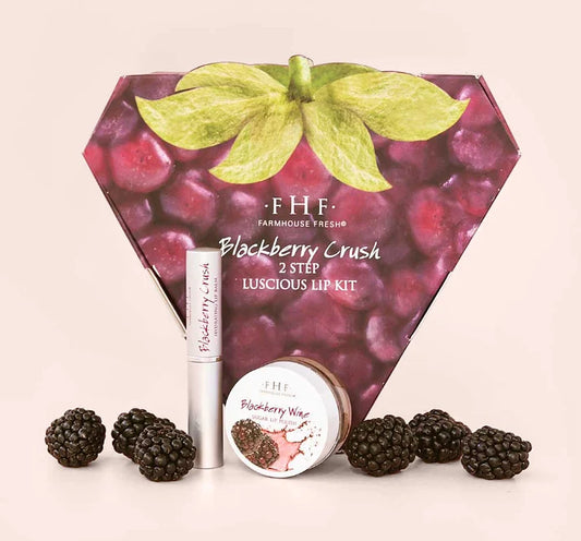 Farmhouse Fresh Blackberry Crush 2-Step Luscious Lip Kit berry-licious lips