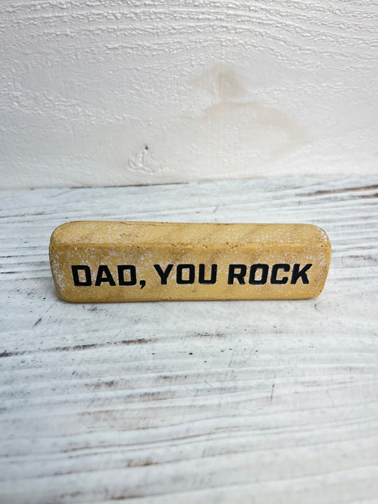 Rectangle Resin Dad Rock