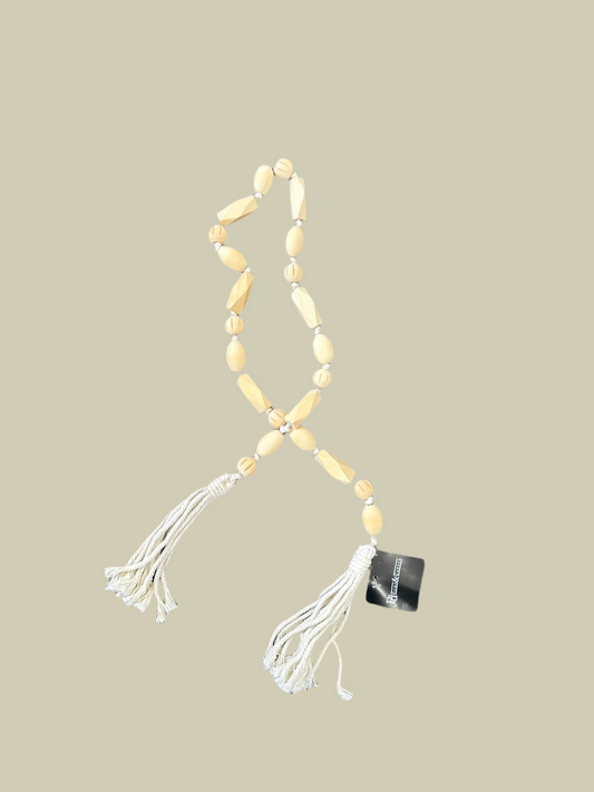 Natural Wood Beads- 45.28"