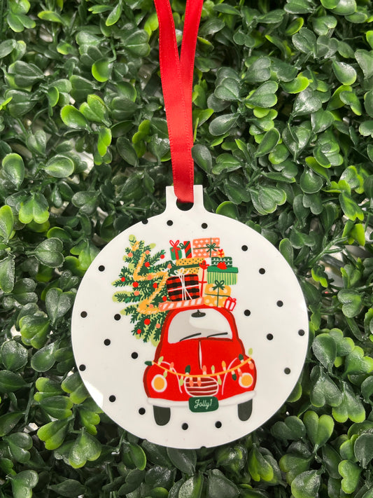 Christmas Printed Aluminum Ornaments