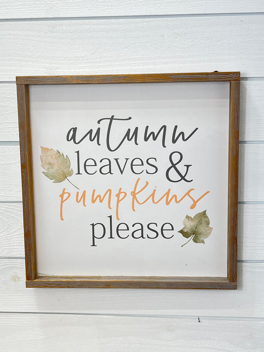 Autumn Leaves & Pumpkins Please