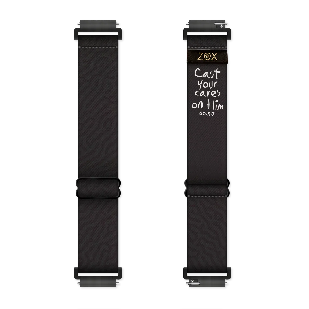 ZOX Cast Your Cares On Him Bible Verse Watchband
