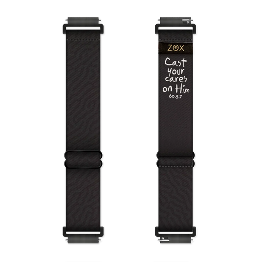 ZOX Cast Your Cares On Him Bible Verse Watchband