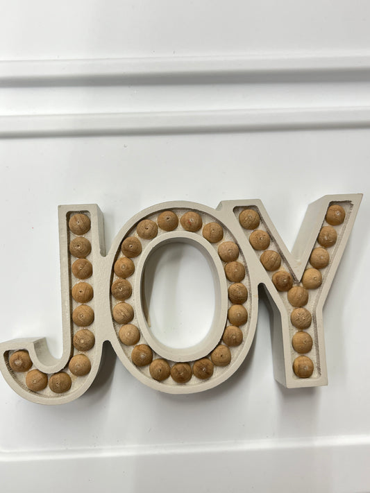 JOY Bead Inlay Chunky Sitter