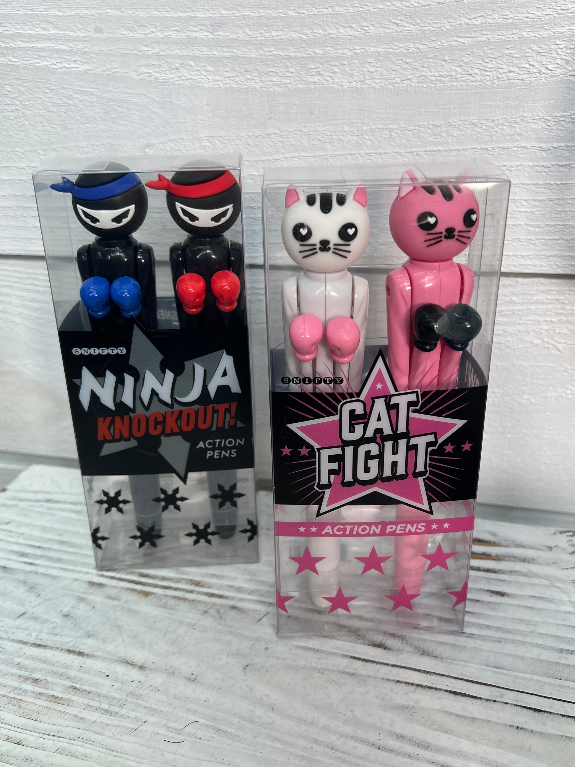 Cat Fight or Ninja Knockout Pen Set