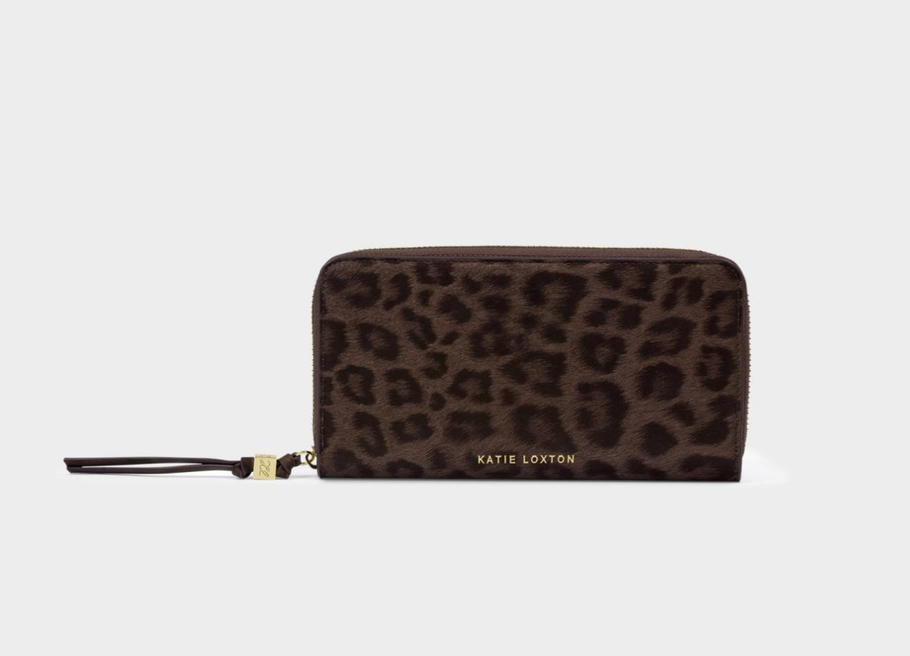 Katie Loxton Large Chocolate Leopard Wallet