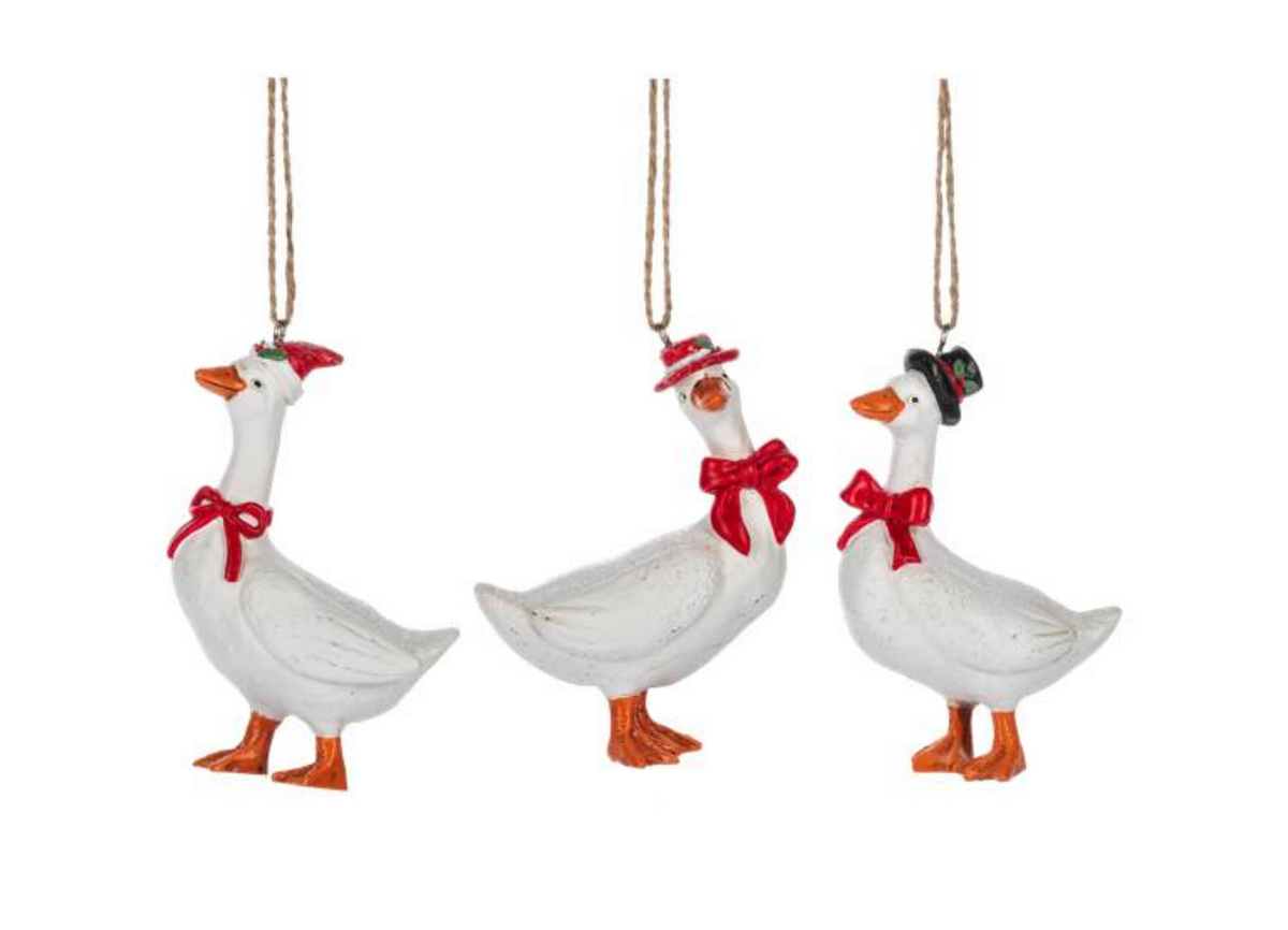 Cottage Geese Ornament