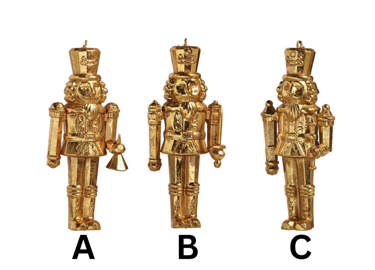 5" Gold Nutcracker Ornament