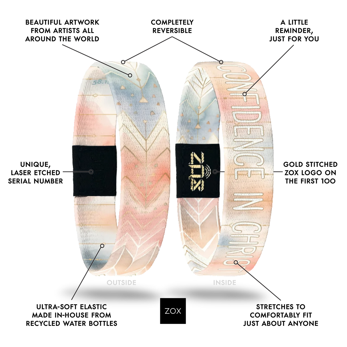 ZOX Confidence In Christ Interactive Bracelet