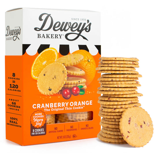 Dewey's Bakery Thin Cranberry Orange Cookies