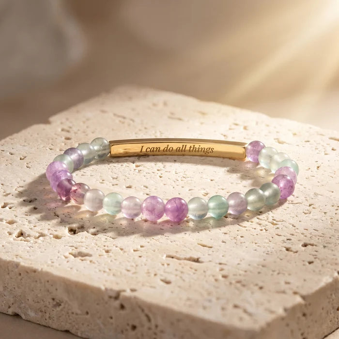 Secret Message Stone Bracelets- I Can Do All Things