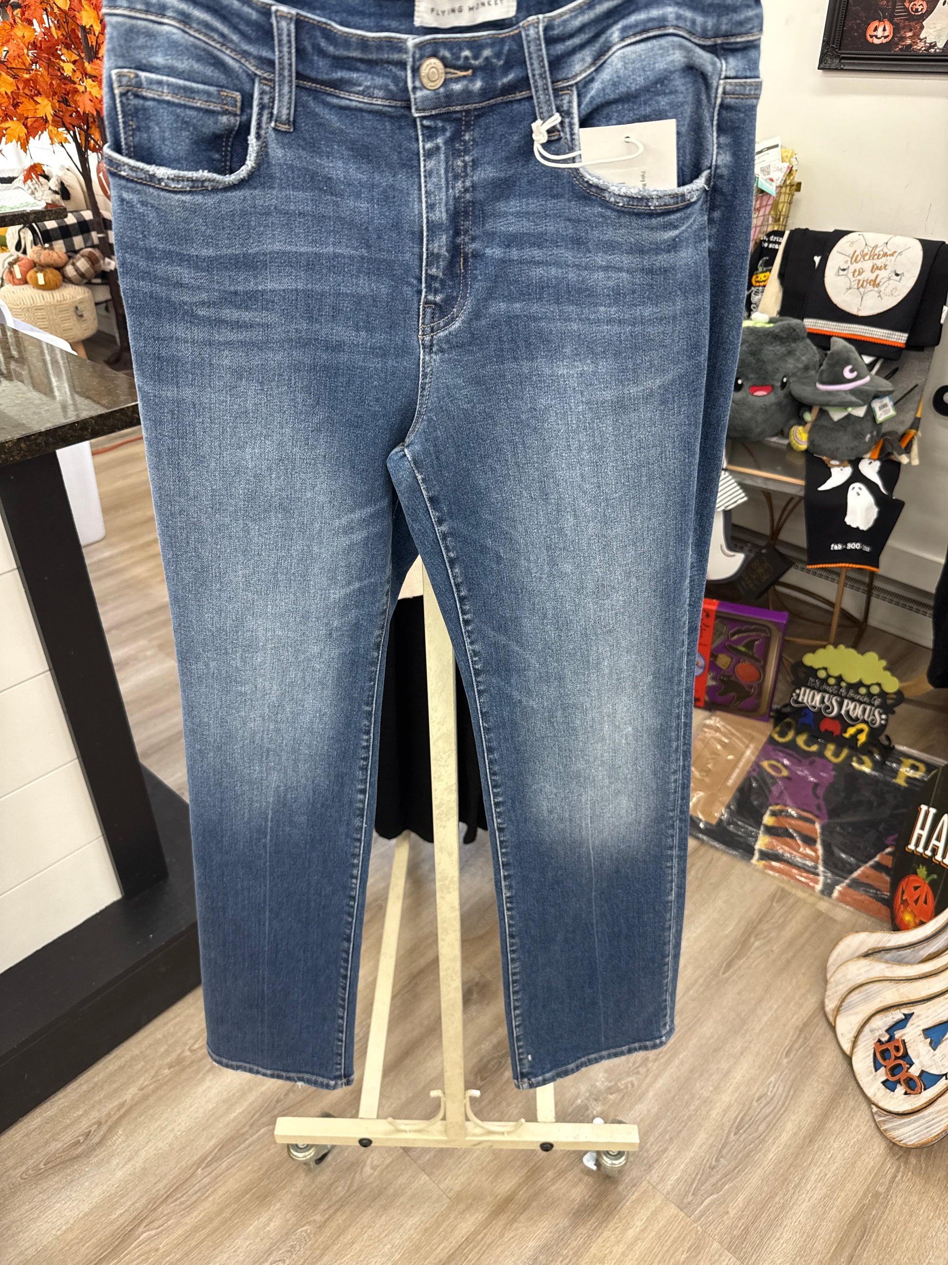 Flying Monkey Low Rise Slim Bootcut Jeans