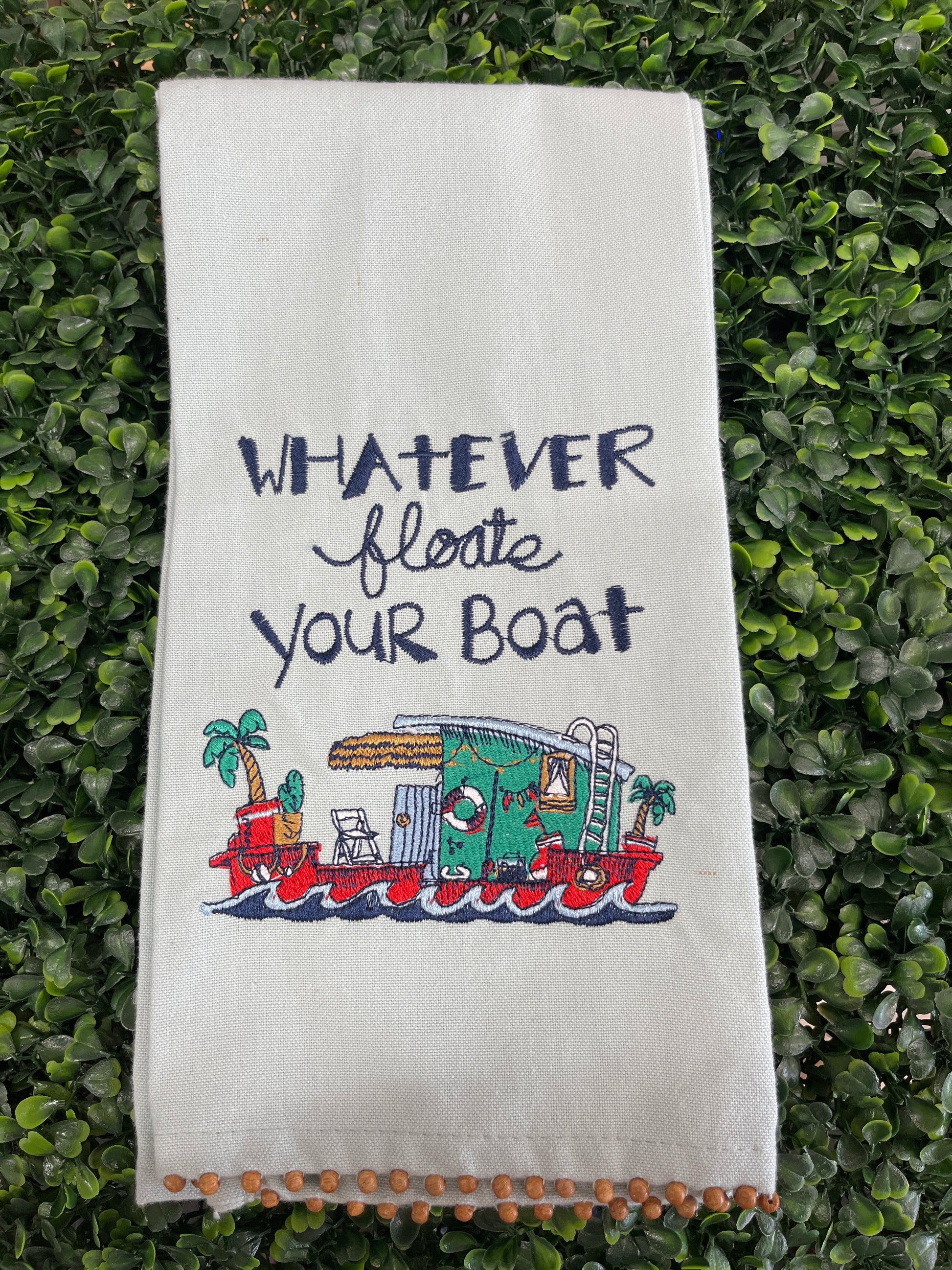 Whatever Floats Your Boat Tea Towel