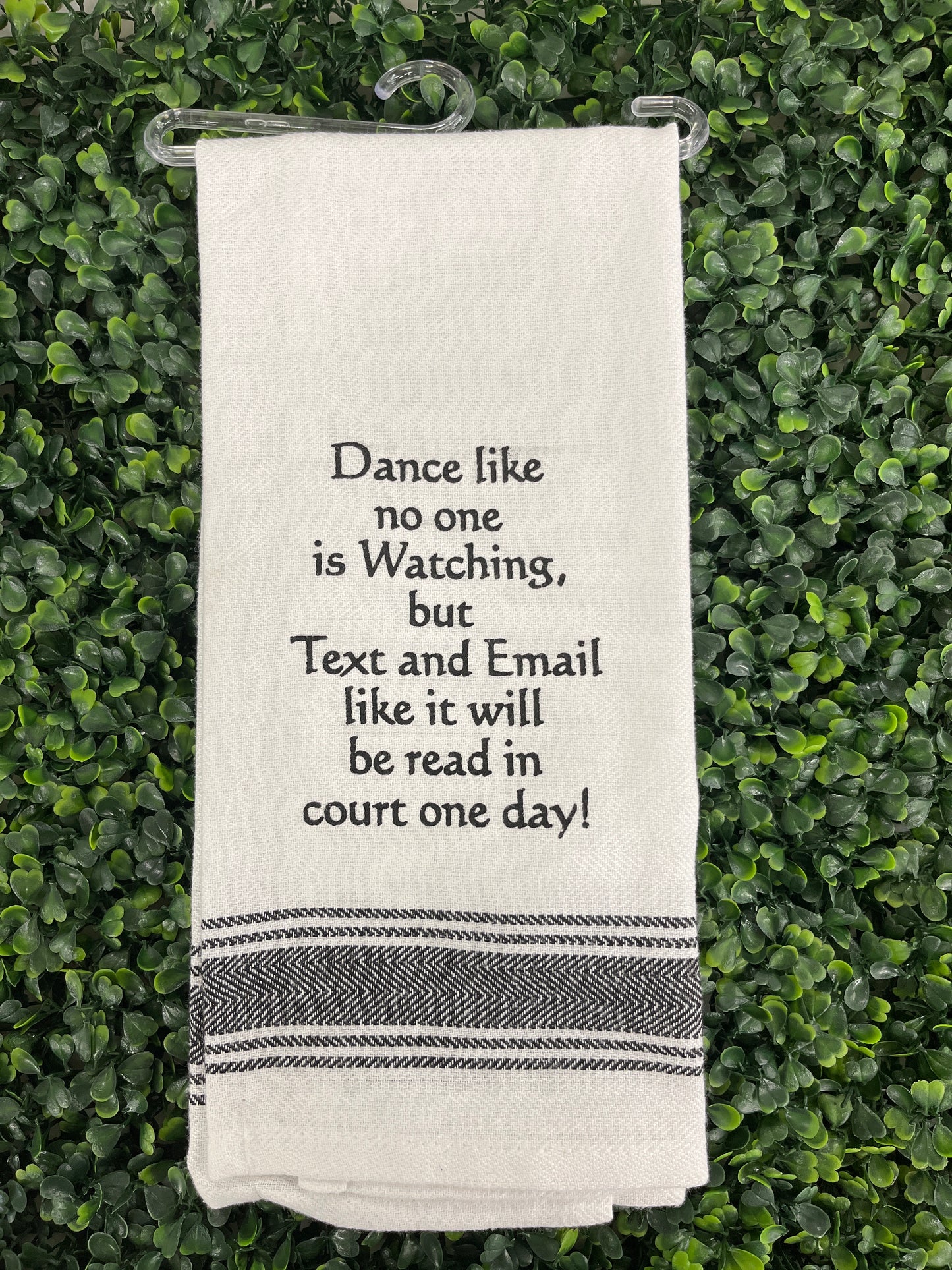 Dance Like No One Is Watching Wild Hare Tea Towel