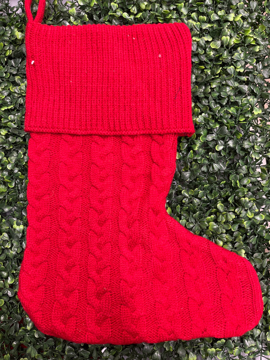 Red Knit Stocking