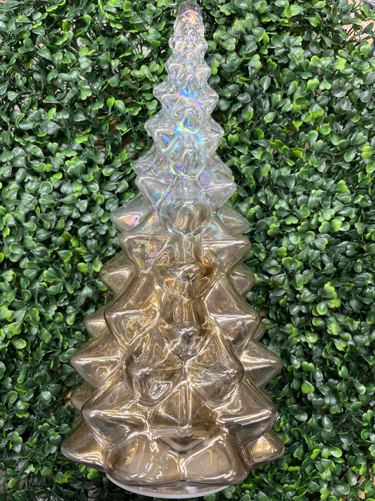 Clear Brown Light Up Tree